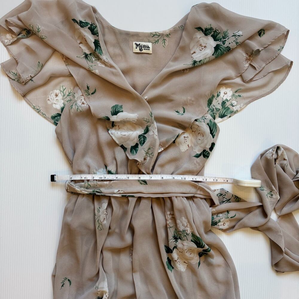 Show Me Your Mumu Audrey Maxi Dress Medium Bouquet Toss Floral Wrap Boho Garden - Picture 7 of 16